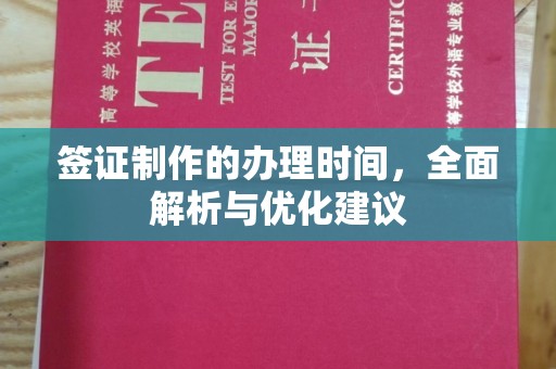 于田签证制作的办理时间，全面解析与优化建议